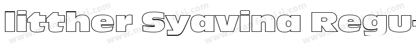 litther Syavina Regu字体转换